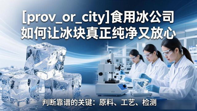金华食用冰公司如何让冰块真正纯净又放心